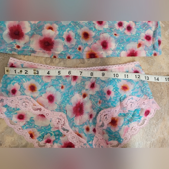 Like New 2 PC Lacy Lingerie, with lots of adjustable straps. - Picture 2 of 7